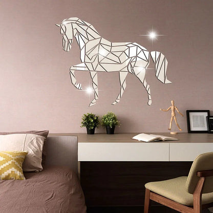 Elegant Horse Theme Wall Mirror