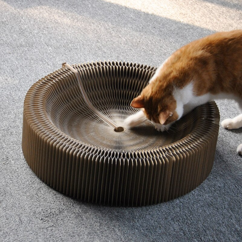 Folding Cat Scratcher Bed