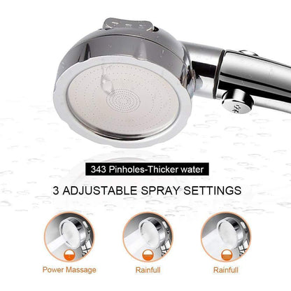 Powerful 3 Mode Shower Head Booster Spray