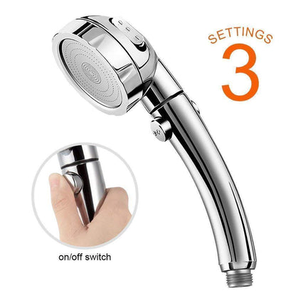 Powerful 3 Mode Shower Head Booster Spray