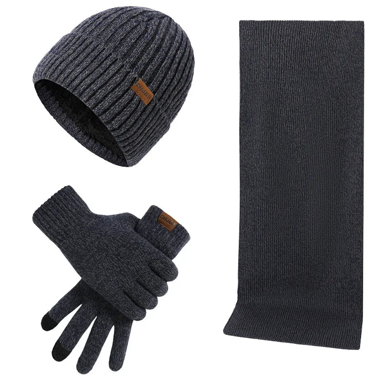 Warm Winter Hat and Glove Set