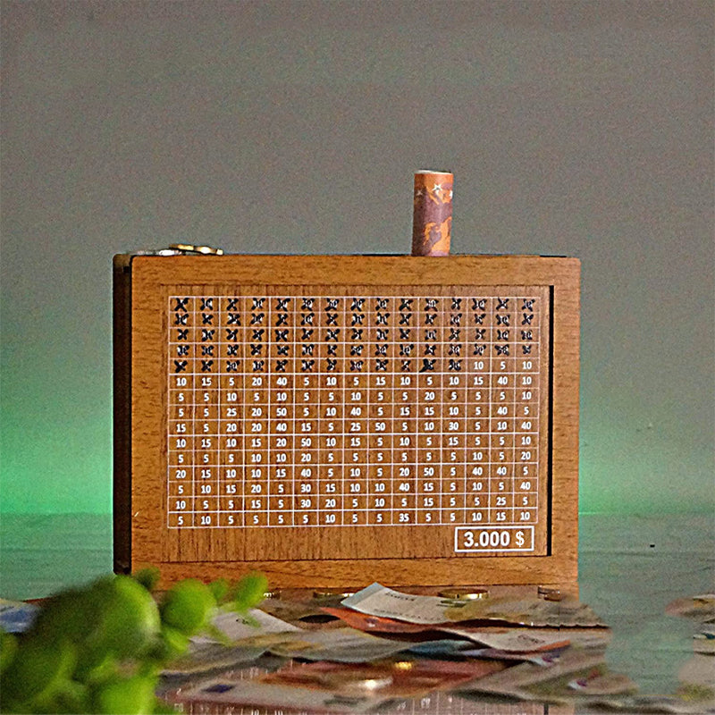 Traditional Coin Saving Box with Counter