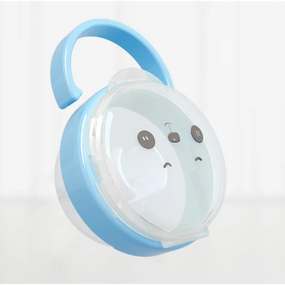 Soft Baby Pacifier with Bear Design and Safety Cover