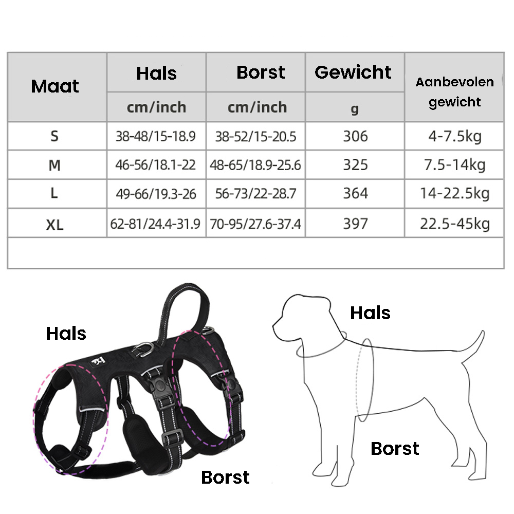 Safe No Pull Dog Harness with Reflective Strip