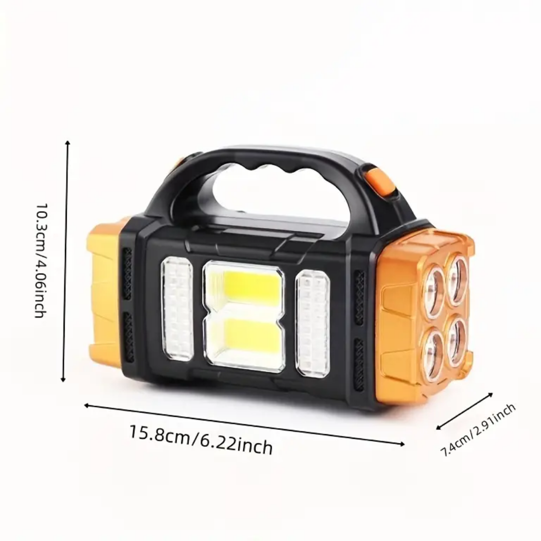 Portable 4-in-1 LED Flashlight Power Bank