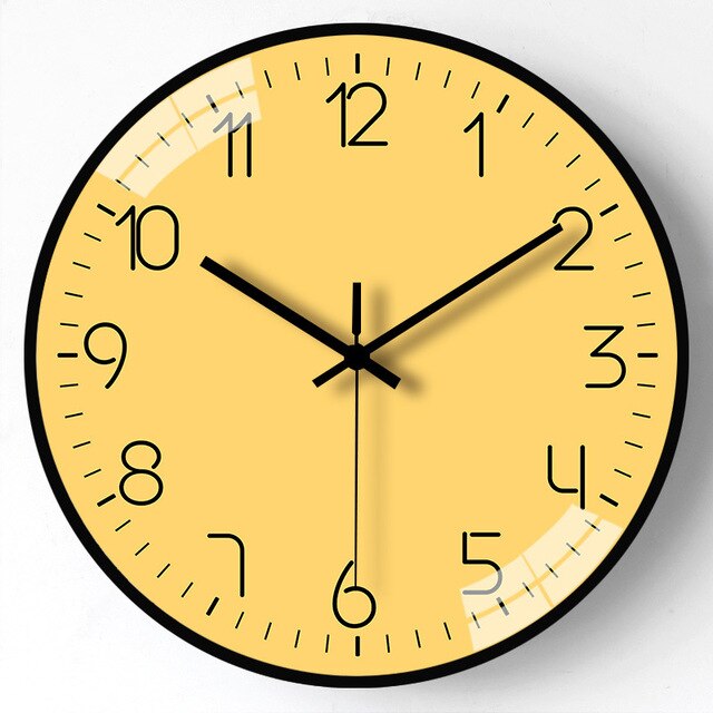Stylish Eco Wall Clock in Vibrant Colors