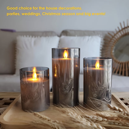 Bright LED Candle Set with Remote
