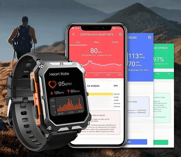 Tough Waterproof Smartwatch - Rugged and Versatile