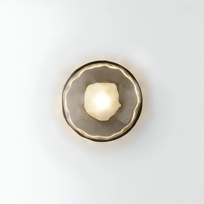 Sleek Glass Contemporary Wall Light