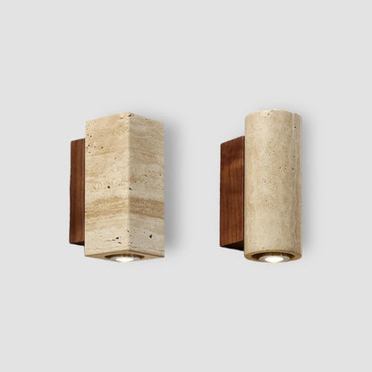 Natural Stone LED Wall Light Fixture