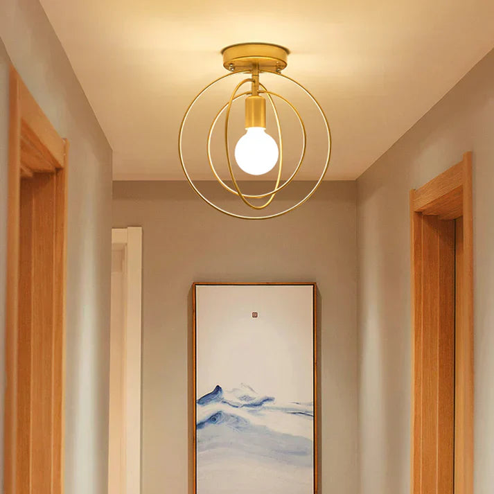 Stylish Gold Circular Ceiling Light