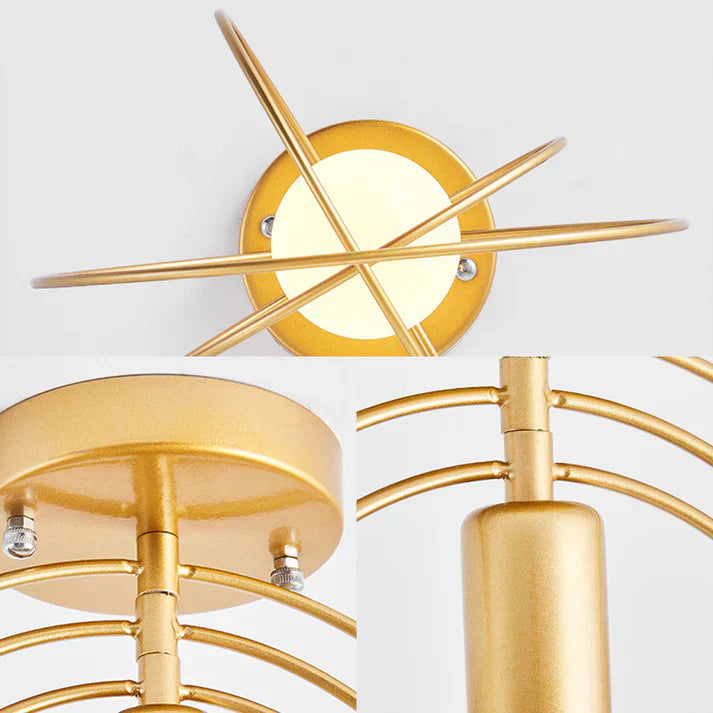 Stylish Gold Circular Ceiling Light