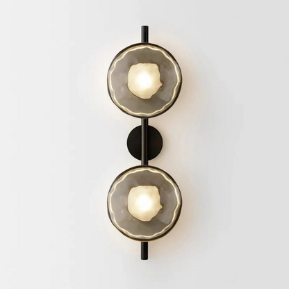 Sleek Glass Contemporary Wall Light
