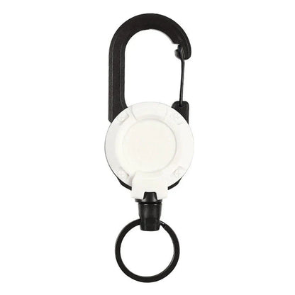 Compact Retractable Outdoor Keychain with Wire Rope
