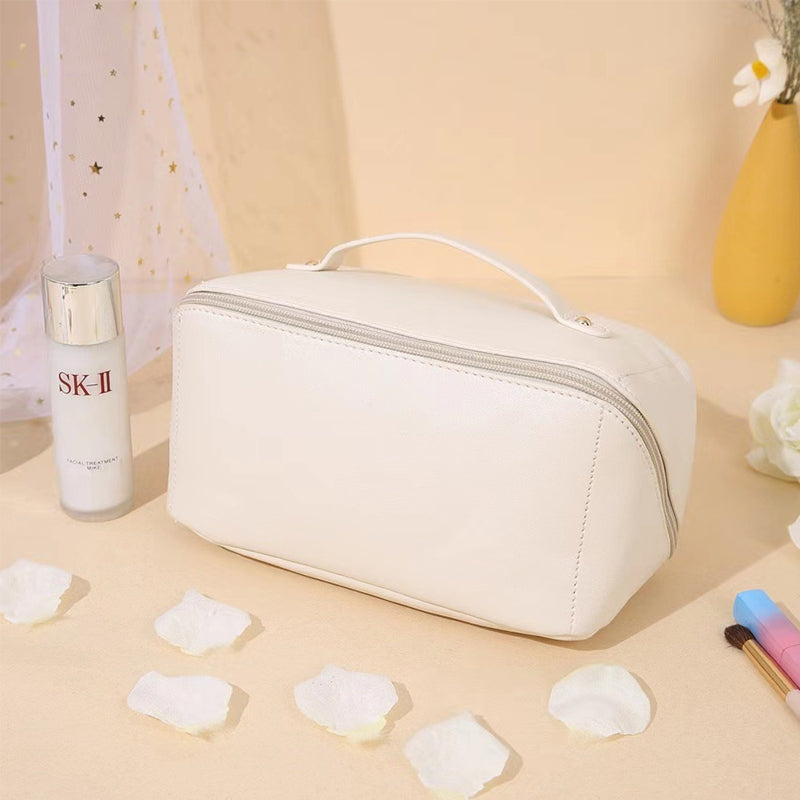 Compact Leather Travel Makeup Bag - Befez