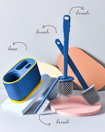 Befez | Bathroom Wall Mount Toilet Brush Holder Set