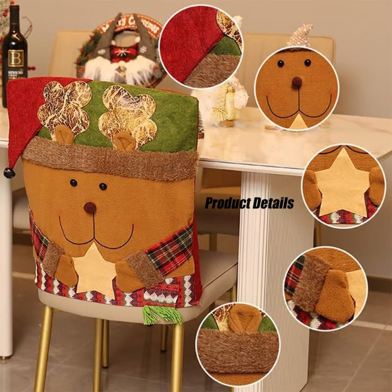Fun Holiday Santa Chair Covers
