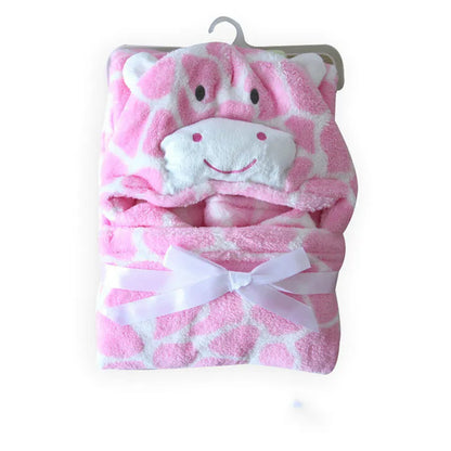 Cozy Kids Hooded Towel with Fun Animal Prints