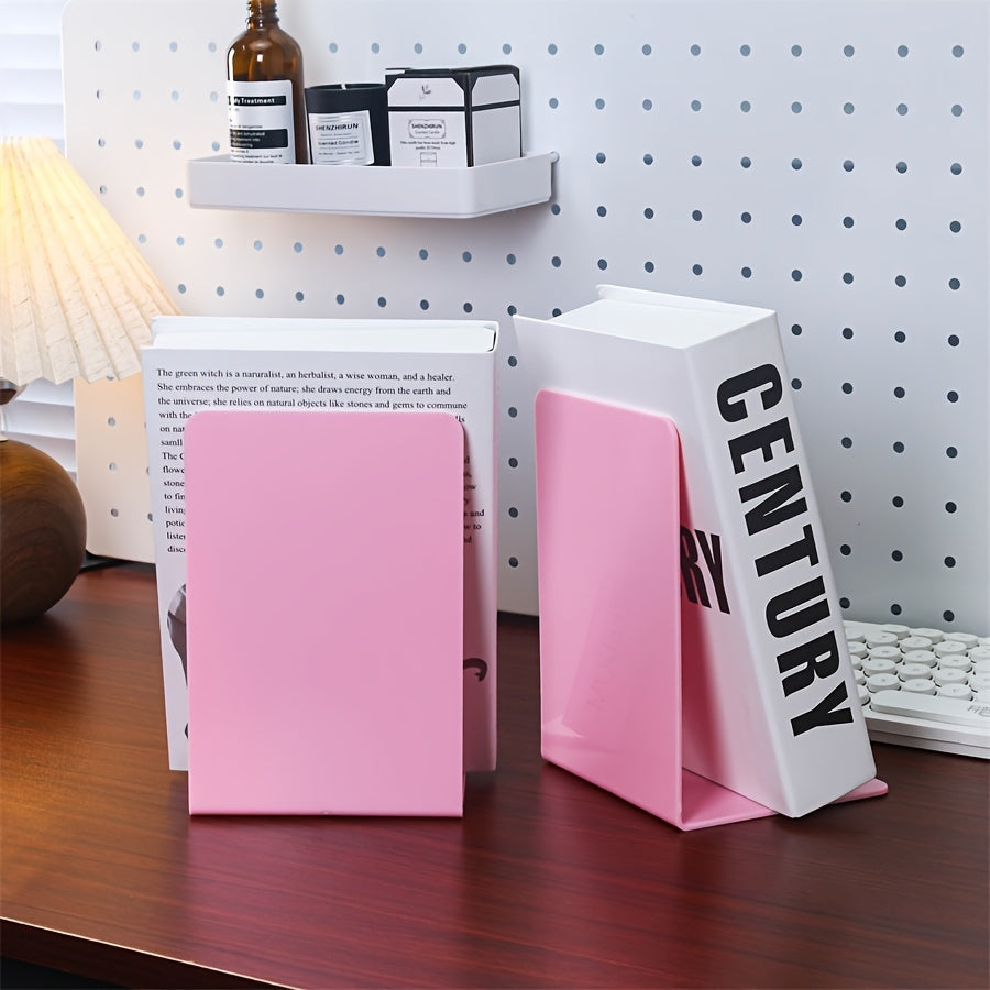 Transparent Acrylic Book Ends Set of 2