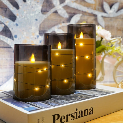 Warm Ambient LED Candle Set