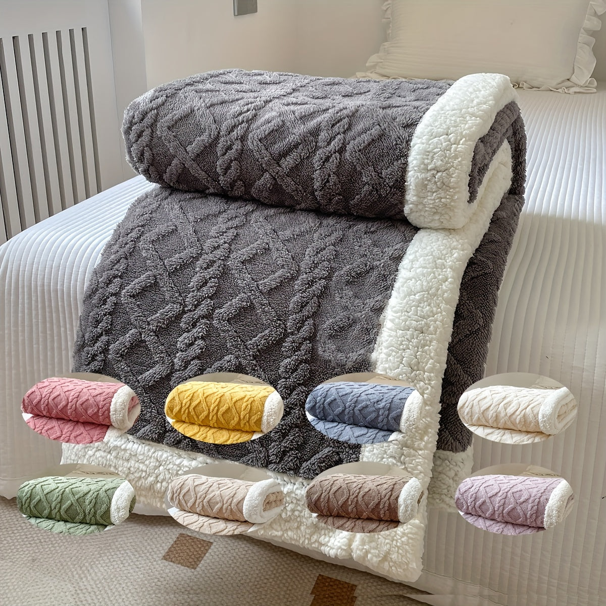 Cozy Double Sided Fleece Throw Blanket - Befez