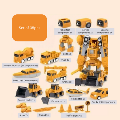 Magnetic Building Blocks Construction Toy Set