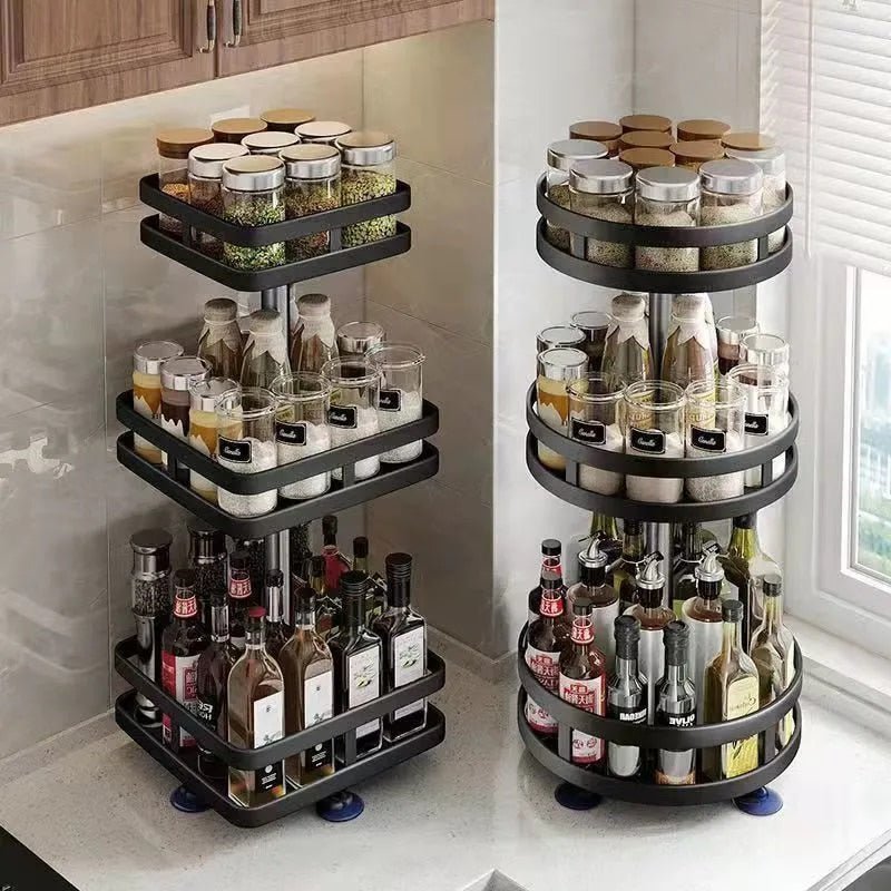 Space Saving Rotating Storage Rack