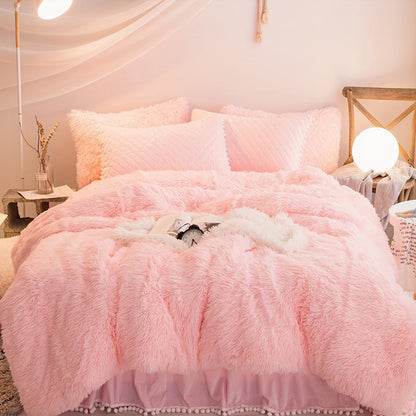 Soft Plush Duvet Cover Set for Cozy Bedding