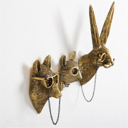 Stylish Wildlife Head Wall Decor