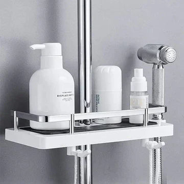 Sleek Bathroom Storage Shelf