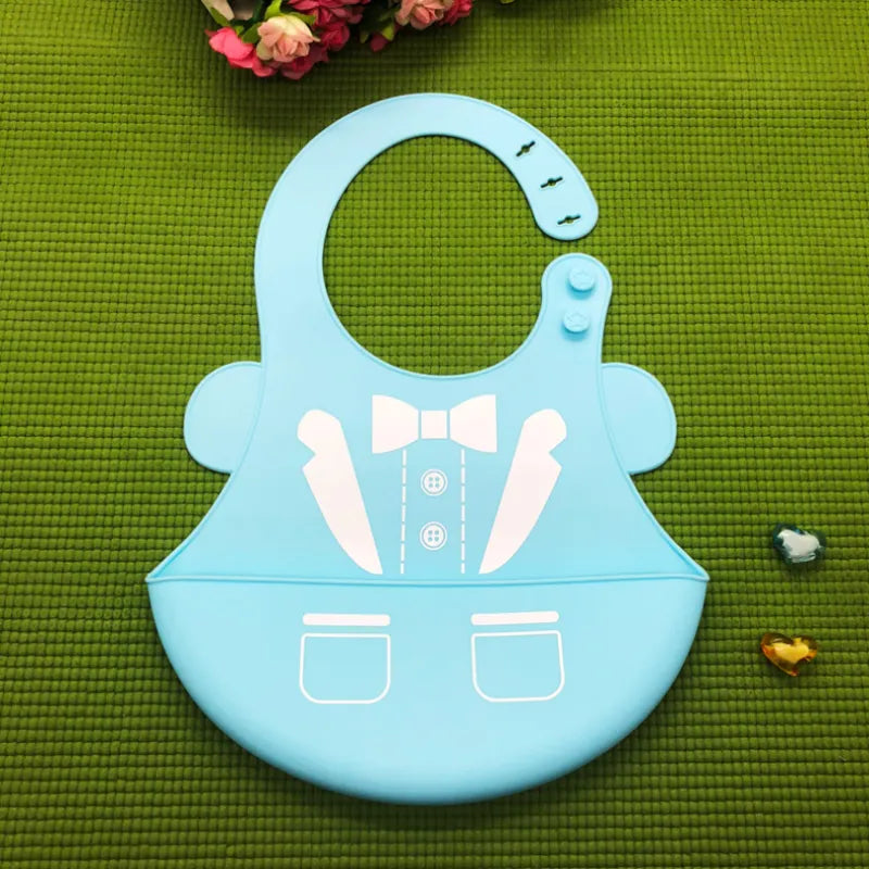 Soft Baby Bibs – Cute Animal Silicone Feeding Bib Set