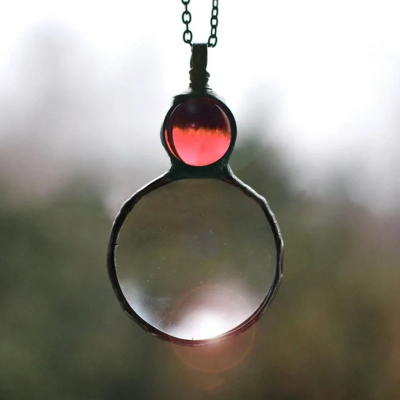 Classic Magnifying Glass Pendant Necklace