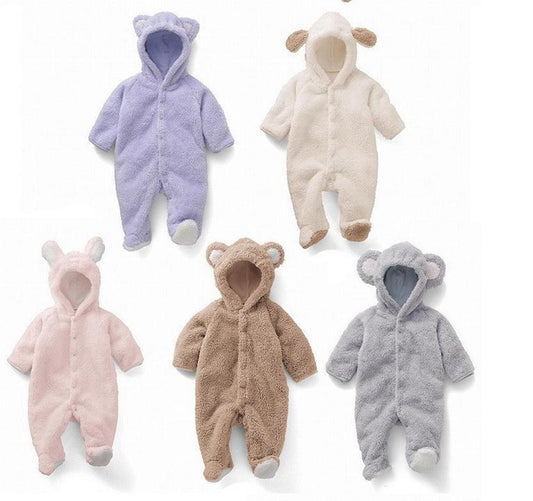 Adorable Infant Romper Bear Print - Befez