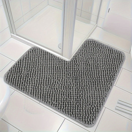 Corner Bathroom Mat, Non Slip L Shape Shower Mat - Befez
