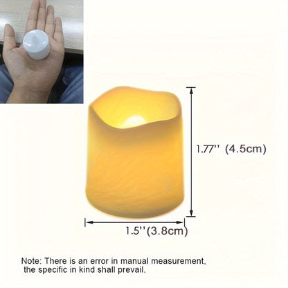 Warm White LED Candle Lights Set of 24