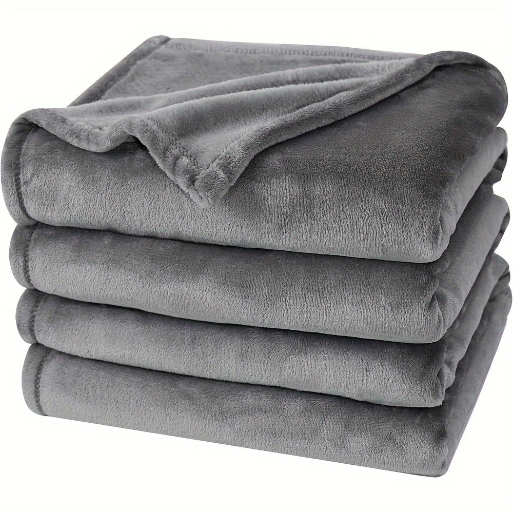 Cozy Plush Throw Blanket - Soft Reversible for All Seasons