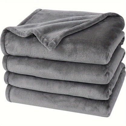Cozy Plush Throw Blanket - Soft Reversible for All Seasons