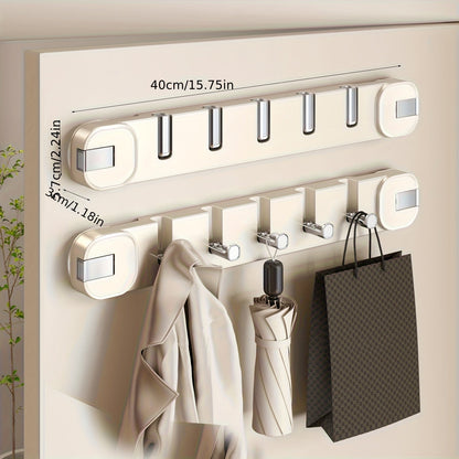 Easy Install Wall Hook Panel 5 Hook Storage Rack - Befez