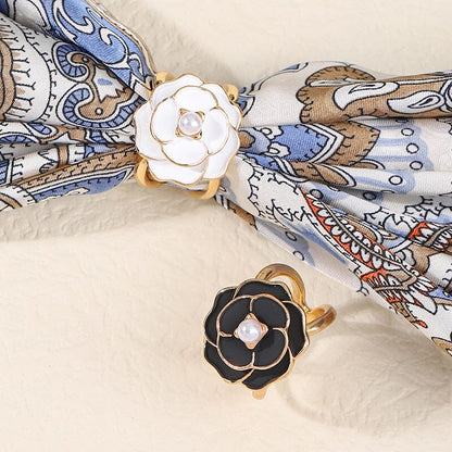 Beautiful Floral Scarf Clip