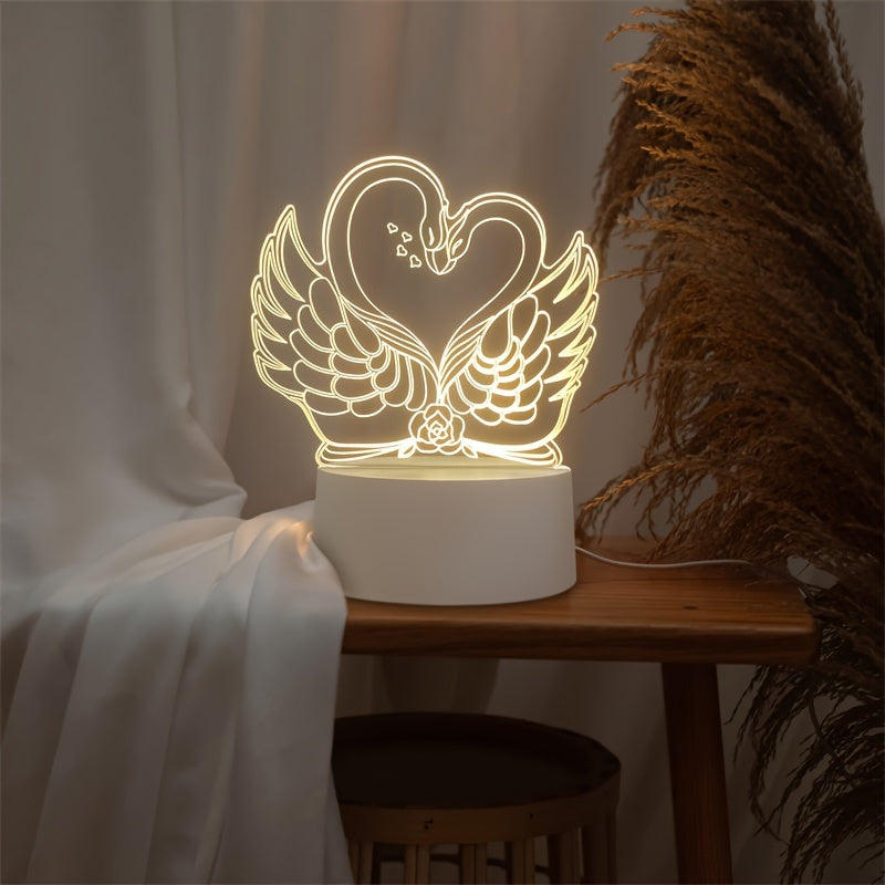 Colorful USB 3D Desk Lamp
