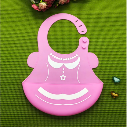 Soft Baby Bibs – Cute Animal Silicone Feeding Bib Set