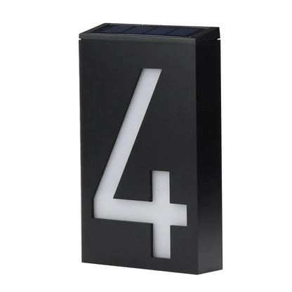 Befez Solar Powered House Number Sign
