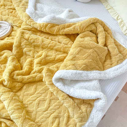 Cozy Double Sided Fleece Throw Blanket