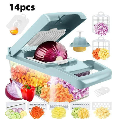 Easy Vegetable Chopper 14-Piece Kitchen Slicer Set