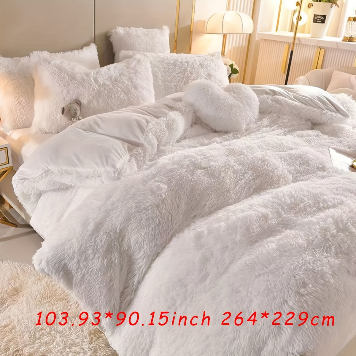Soft Plush Duvet Cover Set for Cozy Bedding