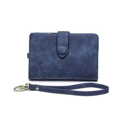 Compact Ladies Leather Fold Wallet