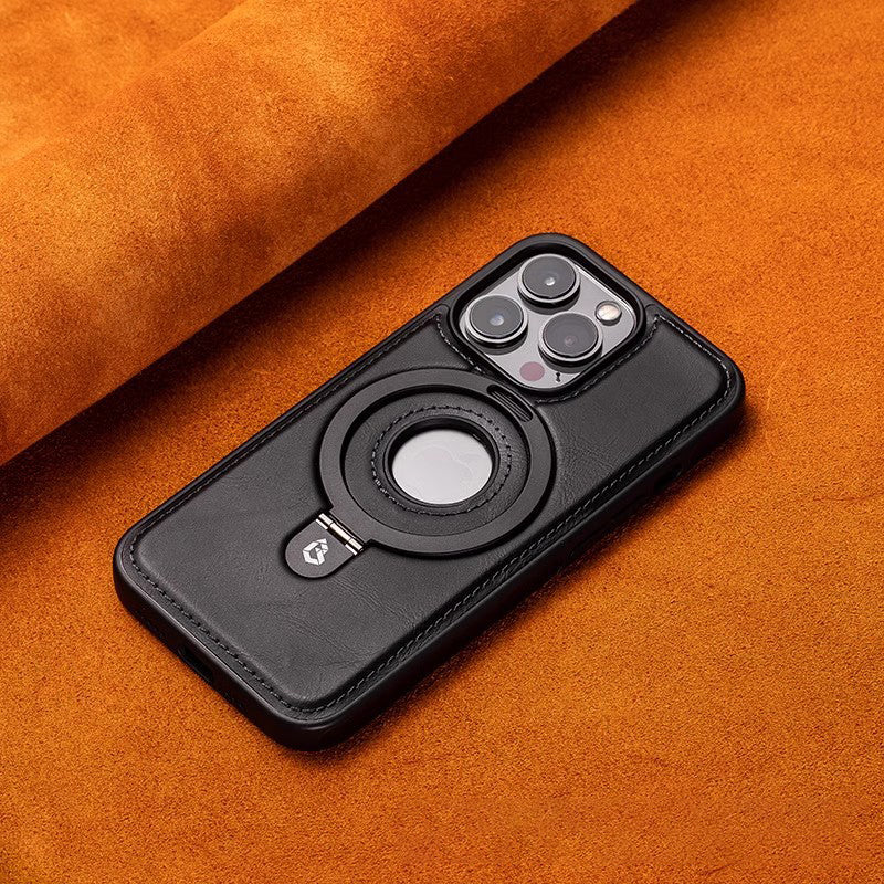 Premium Leather Phone Case with Strong Magnetic Holder