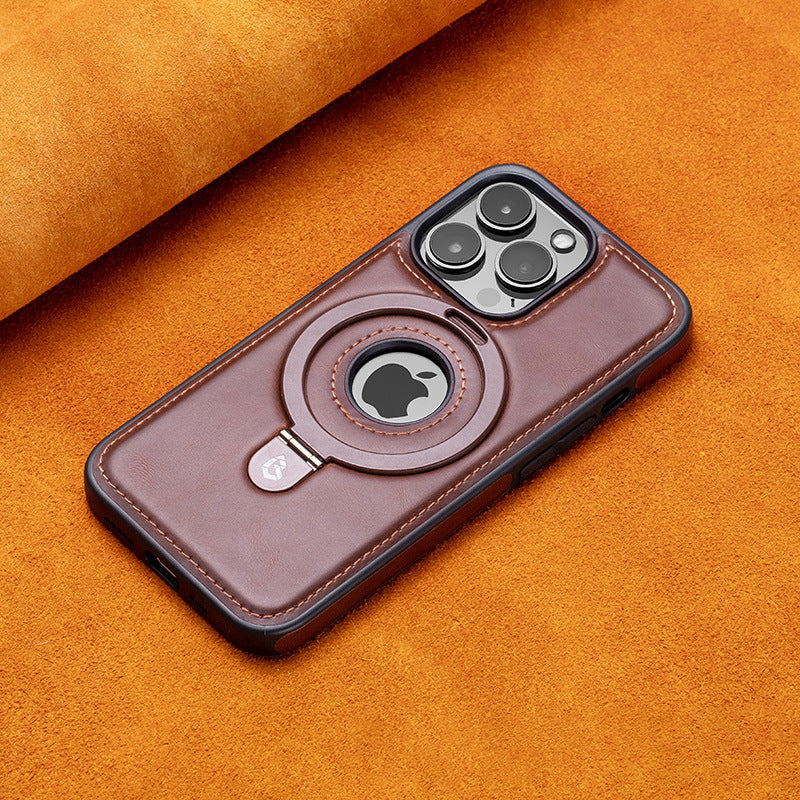 Premium Leather Phone Case with Strong Magnetic Holder