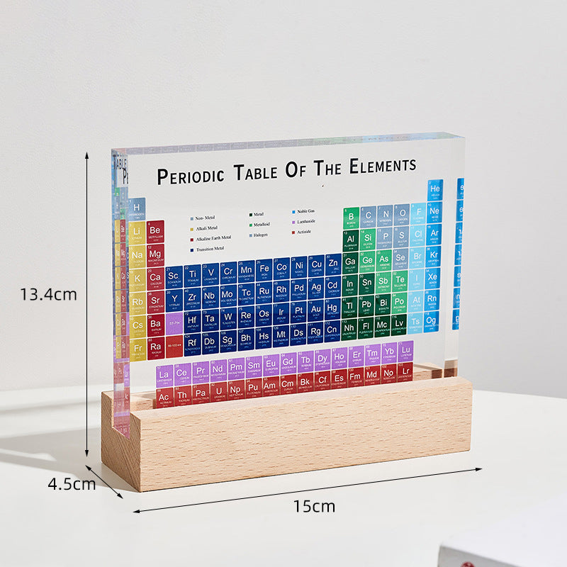 Science Element Table Desk Art