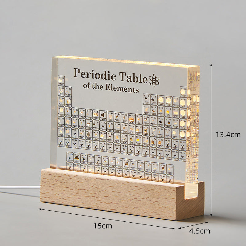 Science Element Table Desk Art